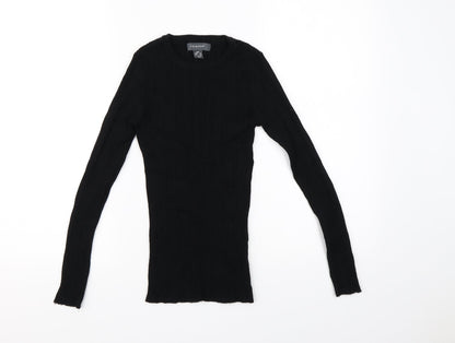 Primark Womens Black   Basic T-Shirt Size 2XS