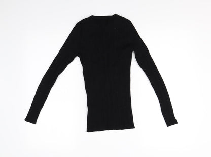 Primark Womens Black   Basic T-Shirt Size 2XS