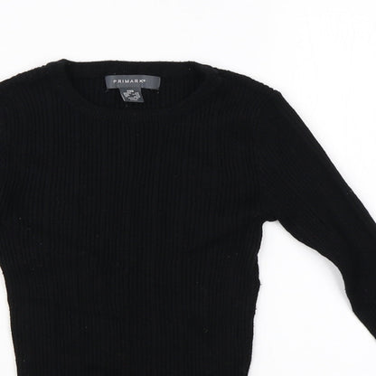 Primark Womens Black   Basic T-Shirt Size 2XS