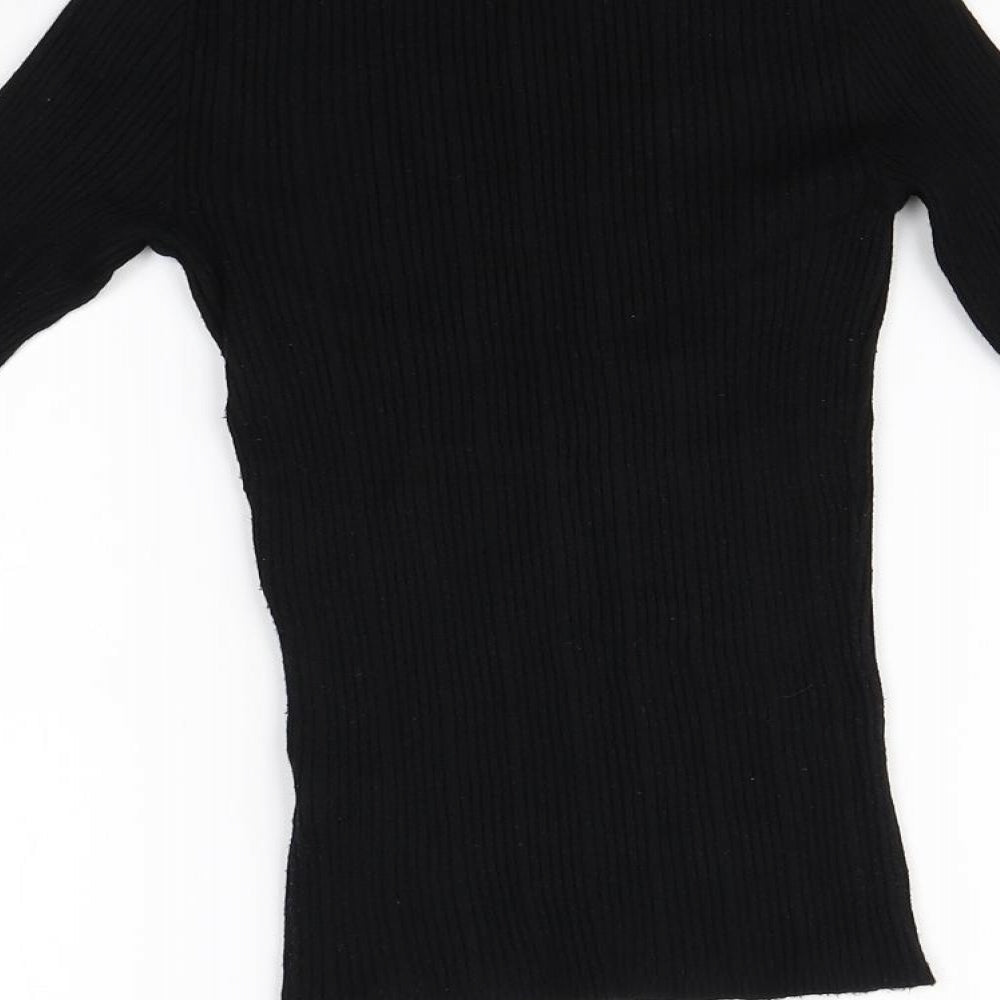 Primark Womens Black   Basic T-Shirt Size 2XS