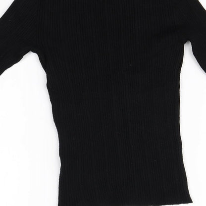 Primark Womens Black   Basic T-Shirt Size 2XS