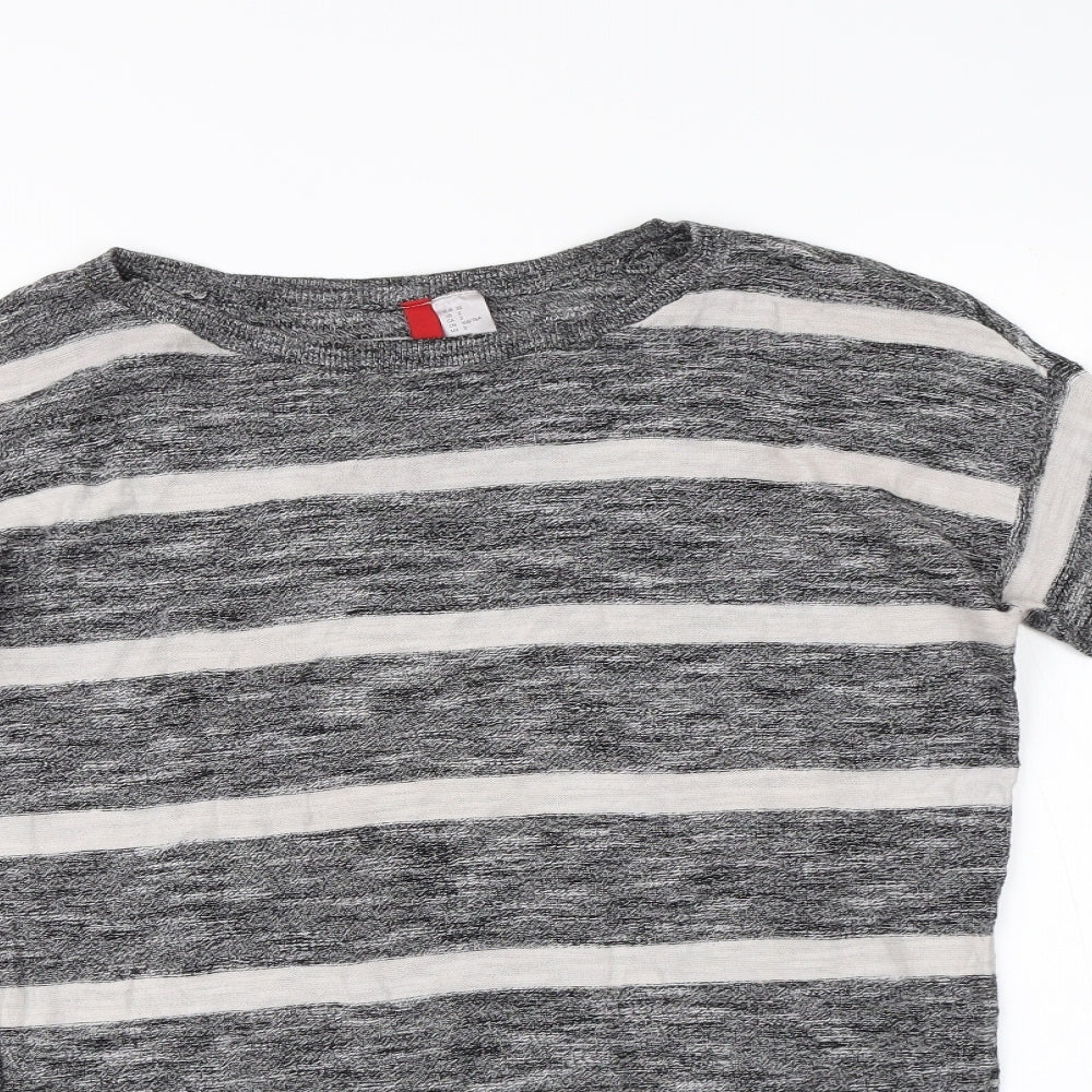 Womens UK Size 6 H&M Multicoloured Basic T-Shirt