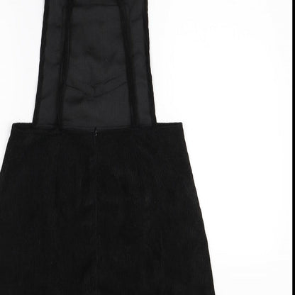 SheIn Womens Black   Pinafore/Dungaree Dress  Size S