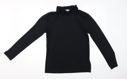 JUISHDEN Womens Black   Basic T-Shirt Size M