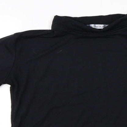 JUISHDEN Womens Black   Basic T-Shirt Size M
