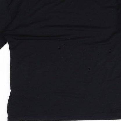 JUISHDEN Womens Black   Basic T-Shirt Size M