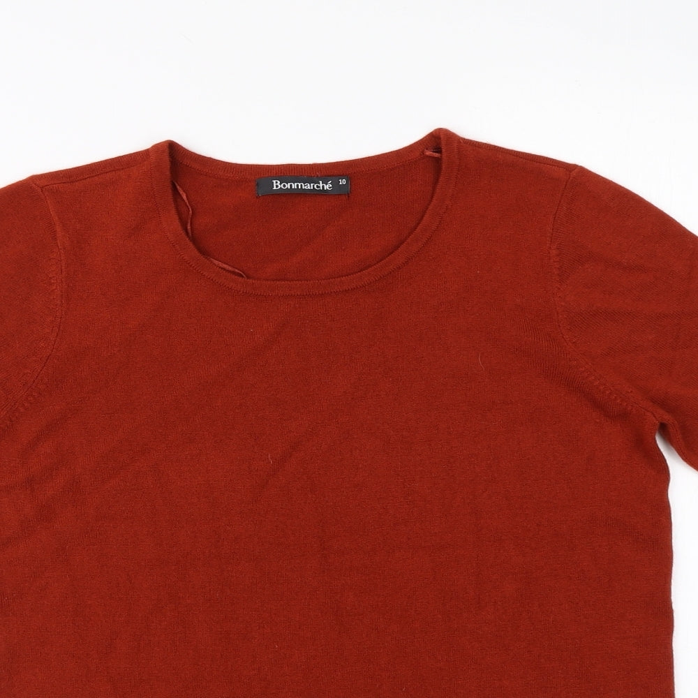 Bonmarché Womens Brown   Basic T-Shirt Size 10