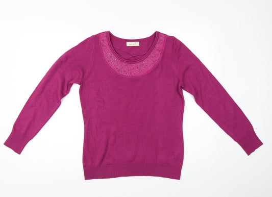 Per Una Womens Purple   Basic T-Shirt Size 12