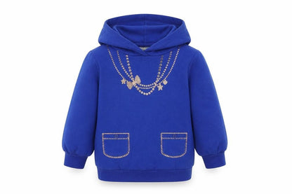 Pumpkin Patch Girls Blue   Pullover Hoodie Size 2 Years
