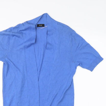 F&F Womens Blue   Cardigan Jumper Size 8