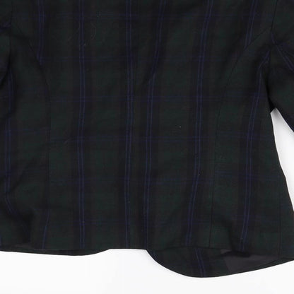 Peacocks Womens Multicoloured Check  Jacket Blazer Size 12