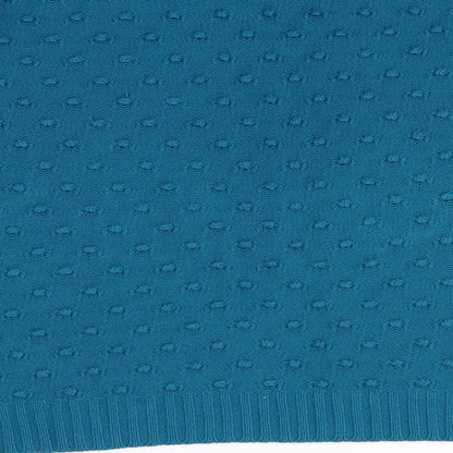 BRIG-O-DOON Womens Blue Polka Dot  Pullover Sweatshirt