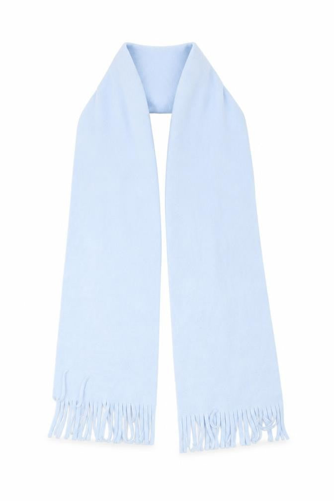 Front view of Preworn unisex blue scarf scarves & wraps one size
