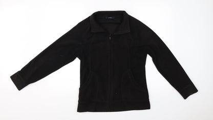 George Womens Black   Full Zip Jumper Size 10