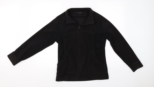 George Womens Black   Full Zip Jumper Size 10