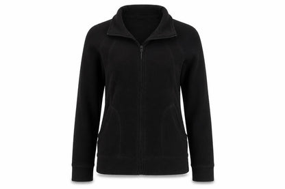 Front view of George women’s black full zip jumper, size UK 10