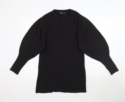 Soaked Womens Black  Knit Pullover Jumper Size S  - Balloon Sleeve