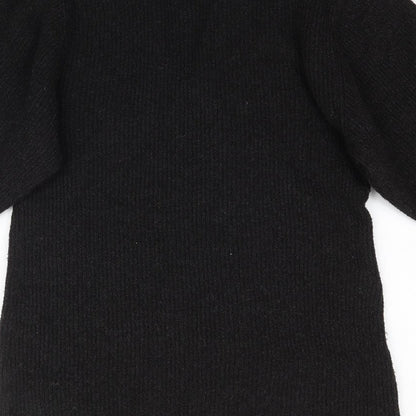 Soaked Womens Black  Knit Pullover Jumper Size S  - Balloon Sleeve