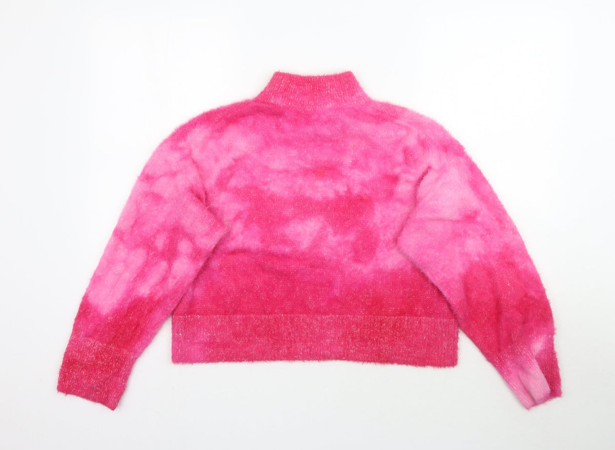 Womens UK Size S H&M Pink Pullover Jumper