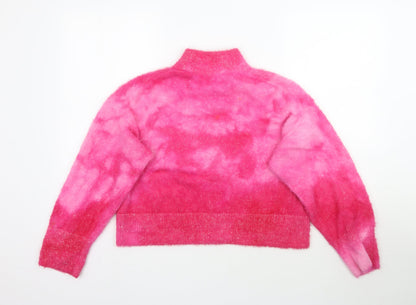 Womens UK Size S H&M Pink Pullover Jumper