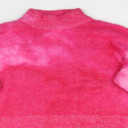 Womens UK Size S H&M Pink Pullover Jumper