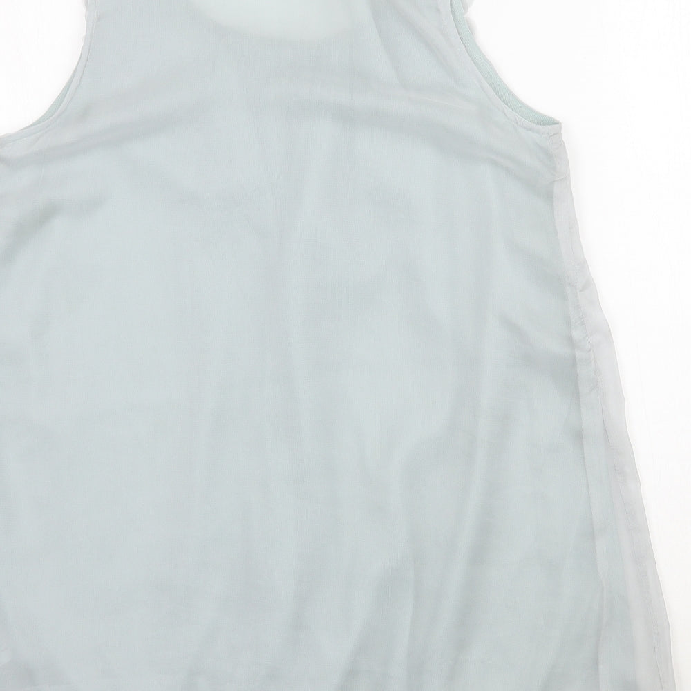 Womens UK Size 12 New Look Blue Basic Blouse