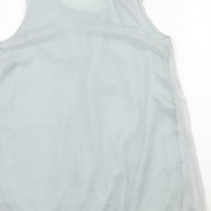 Womens UK Size 12 New Look Blue Basic Blouse