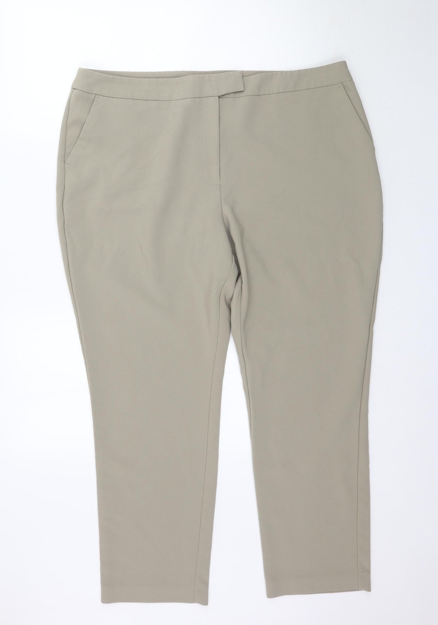 Womens UK Size 20 By Very Regular Fit  Beige Trousers