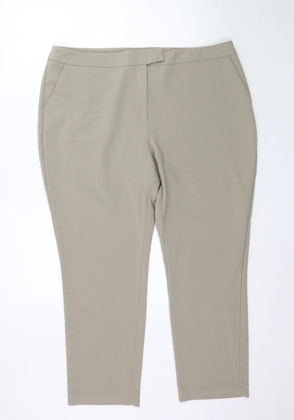 Womens UK Size 20 By Very Regular Fit  Beige Trousers