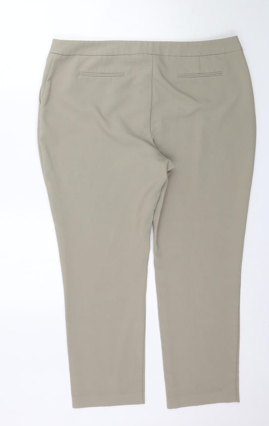 By Very Womens Beige   Trousers  Size 20 L28 in