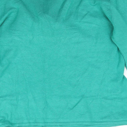 Womens UK Size 14 Kaliko Green Basic Blouse