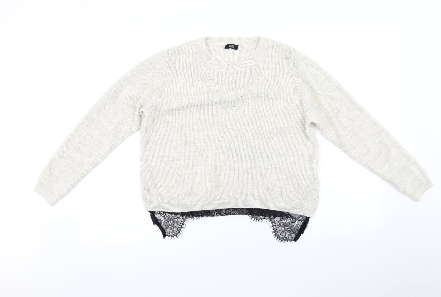 F&F Womens Beige   Pullover Jumper Size 12