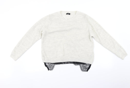 F&F Womens Beige   Pullover Jumper Size 12