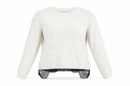 Womens UK Size 12 F&F Beige Pullover Jumper