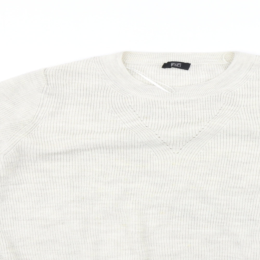 F&F Womens Beige   Pullover Jumper Size 12
