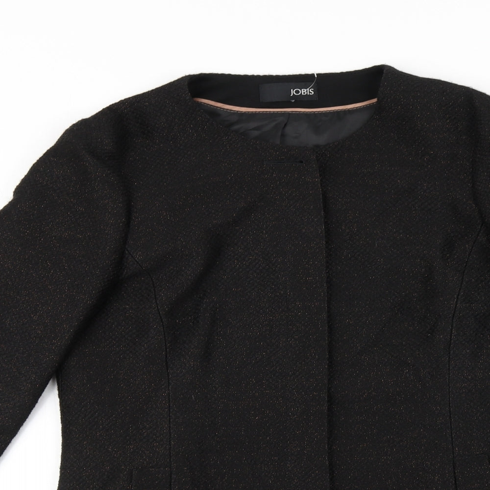 Jobis Womens Black   Overcoat Coat Size 14