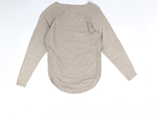 Womens UK Size M Cameo Rose Beige Pullover Jumper