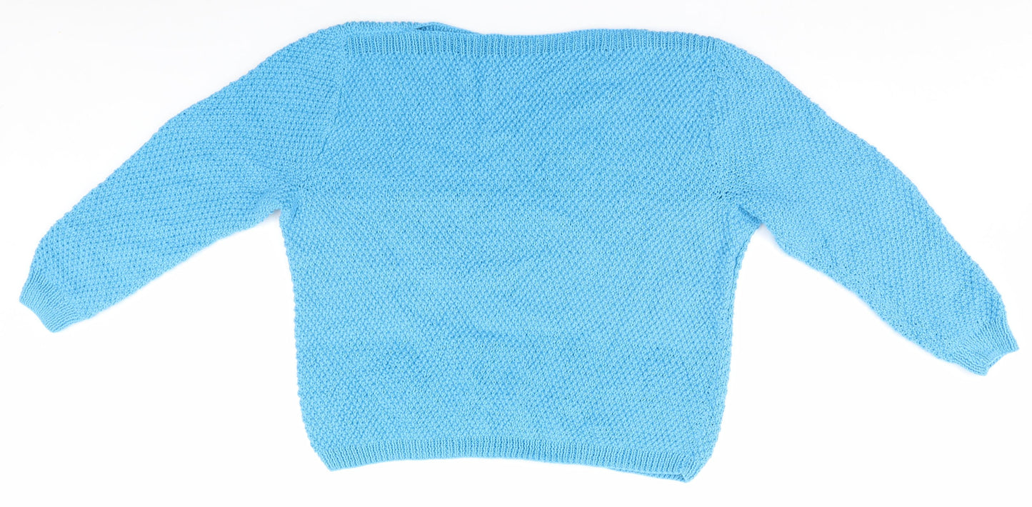 Womens UK Size  Preworn Blue Pullover Jumper