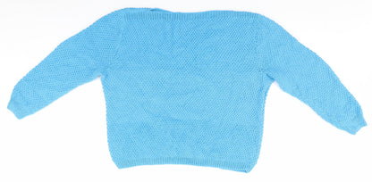 Womens UK Size  Preworn Blue Pullover Jumper