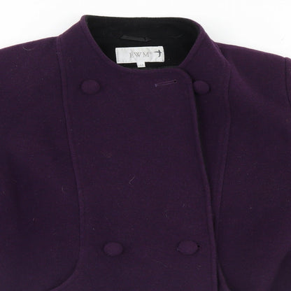 Womens UK Size 12 EWM Blue Overcoat