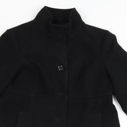 EWM Womens Black   Overcoat Coat Size 12