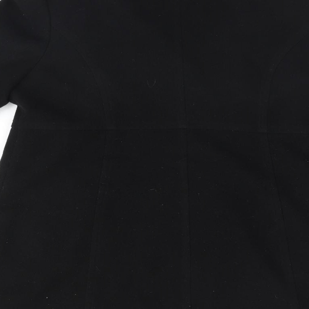 EWM Womens Black   Overcoat Coat Size 12