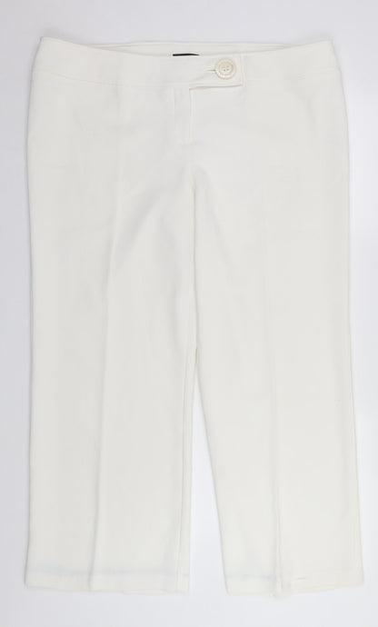 Womens UK Size 20 essence Regular Fit  White Trousers