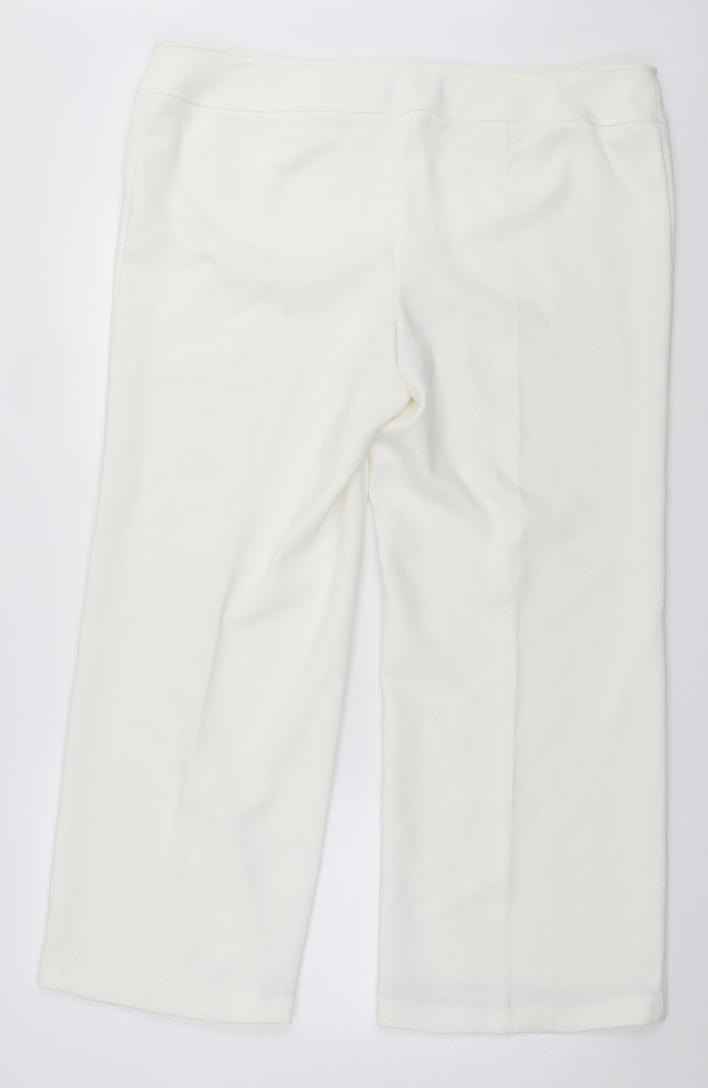 Womens UK Size 20 essence Regular Fit  White Trousers