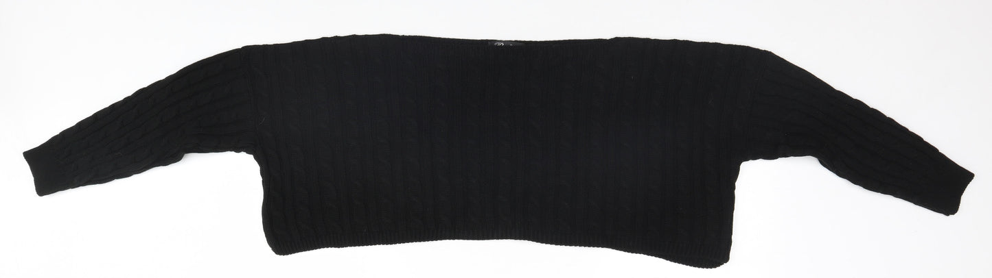 Womens UK Size  Pure Fashion Black Pullover Jumper