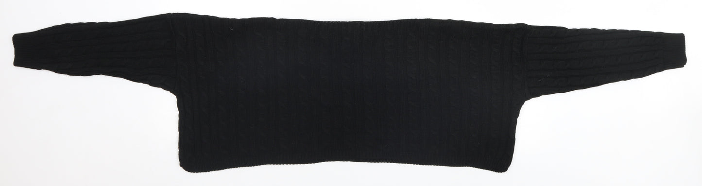 Womens UK Size  Pure Fashion Black Pullover Jumper