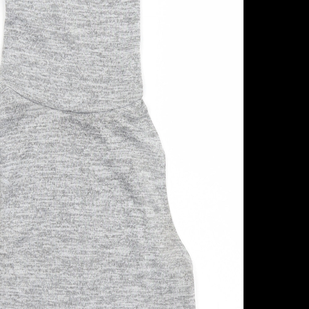 Womens UK Size  Preworn Grey Basic T-Shirt