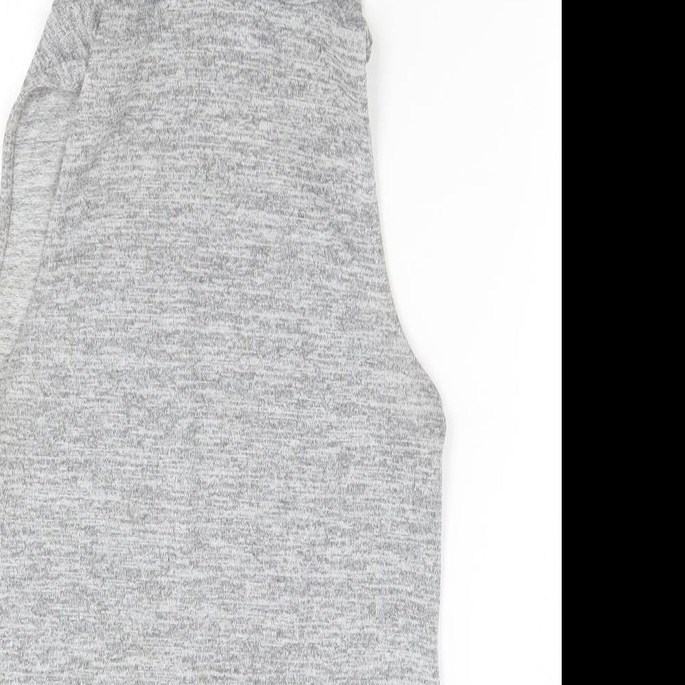 Womens UK Size  Preworn Grey Basic T-Shirt
