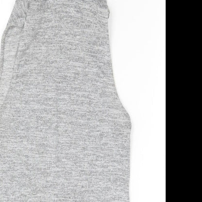 Womens UK Size  Preworn Grey Basic T-Shirt