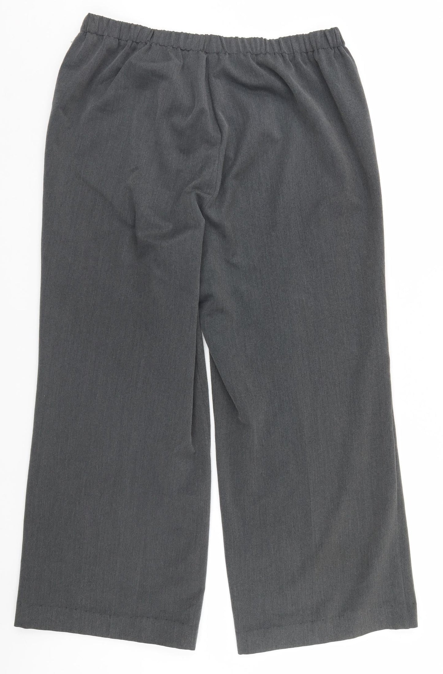 Womens UK Size 18 Preworn Regular Fit  Grey Trousers